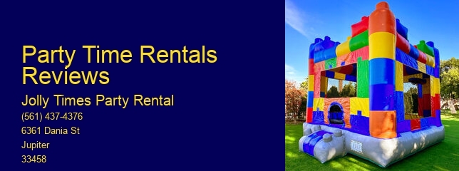 A Time To Party Rental